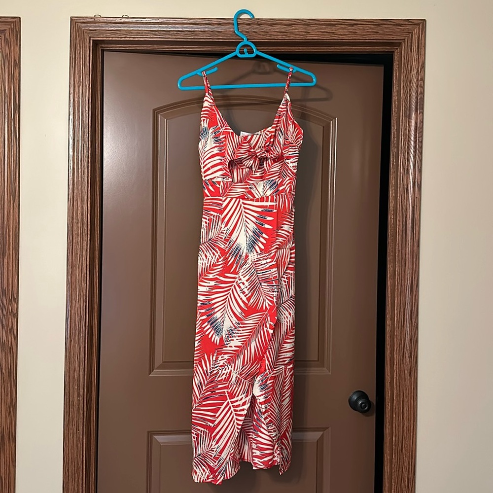 CUPSHE Reagan Tropical Knotted Dress